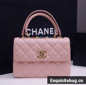CHANEL mini Flap Bag With Top Handle 4654-4 CHANEL mini Flap Bag With Top Handle 4654-4