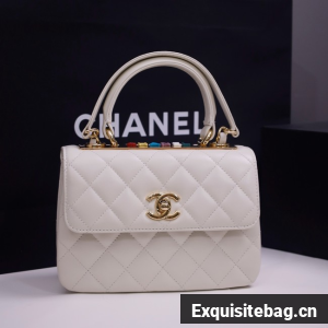 CHANEL mini Flap Bag With Top Handle 4654-5 CHANEL mini Flap Bag With Top Handle 4654-5