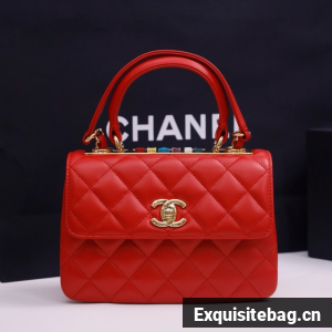 CHANEL mini Flap Bag With Top Handle 4654-6 CHANEL mini Flap Bag With Top Handle 4654-6